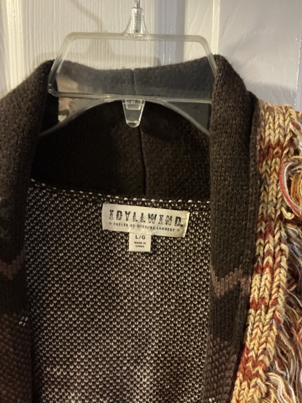 Idyllwind Desert Nights Brown and Multicolor Knit Cardigan - Picture 2 of 3